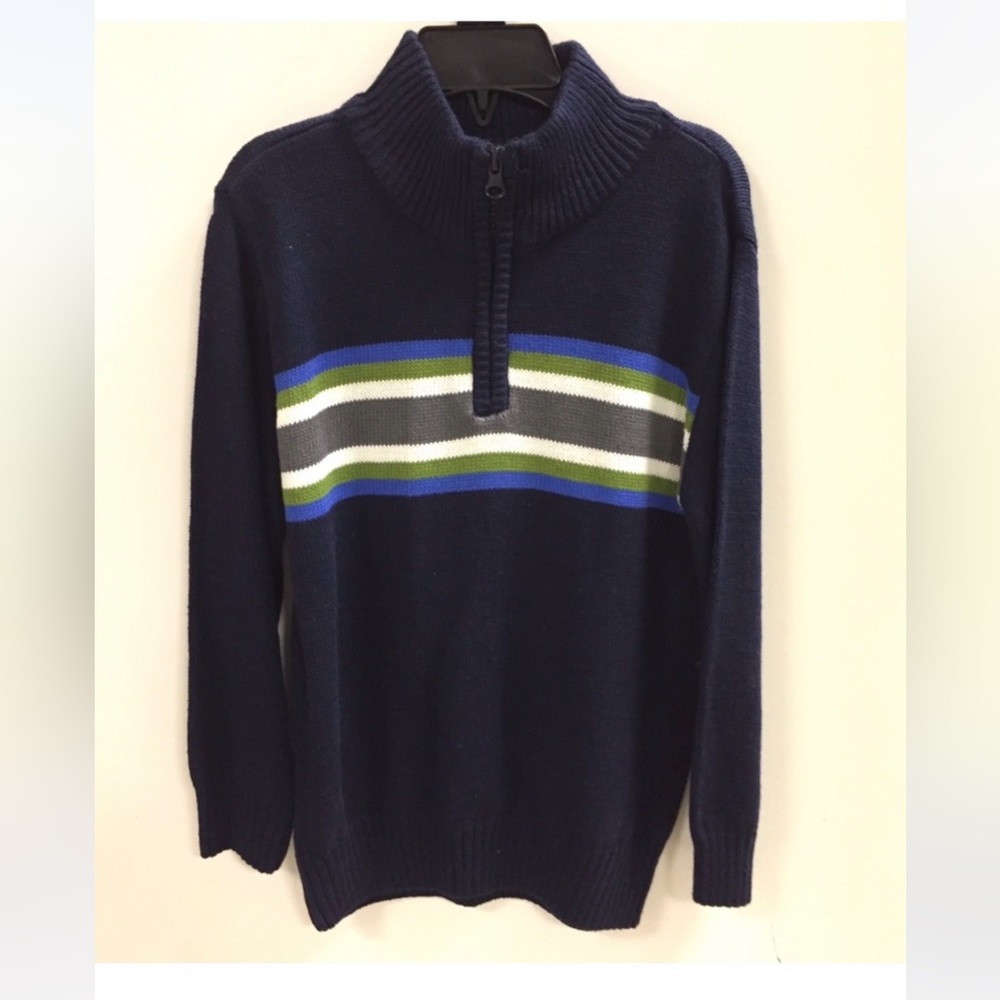 Boys Tough skins long sleeve sweater 1/4 zip
